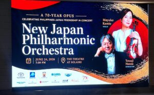 UPCIS congratulates the New Japan Philharmonic (NJP) and the Embassy of Japan in the Philippines for June concert